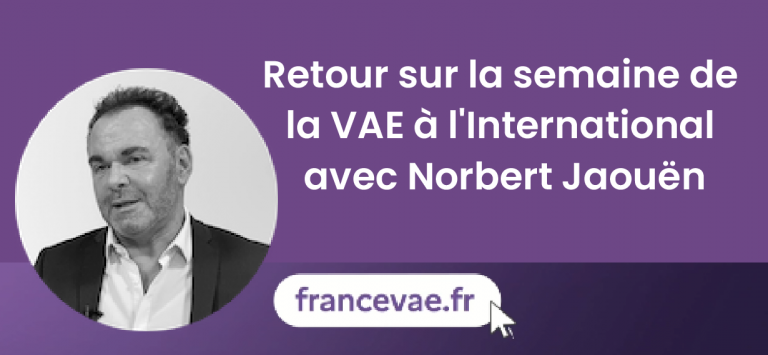 Semaine de la VAE à l’International pour Norbert Jaouën
